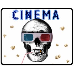 Cinema Skull Fleece Blanket (Medium) 