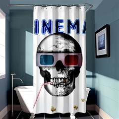 Cinema Skull Shower Curtain 36  x 72  (Stall) 