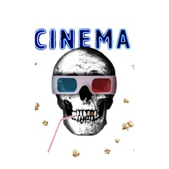 Cinema Skull Shower Curtain 48  x 72  (Small) 