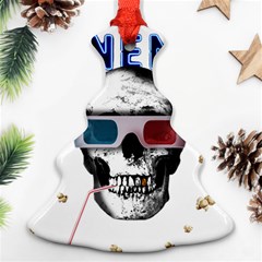 Cinema Skull Christmas Tree Ornament (Two Sides)