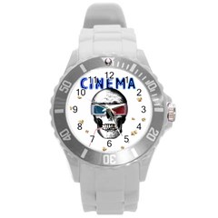 Cinema Skull Round Plastic Sport Watch (L)