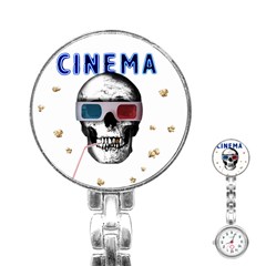 Cinema Skull Stainless Steel Nurses Watch