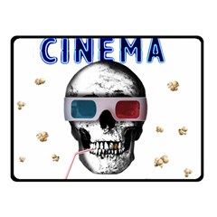 Cinema Skull Double Sided Fleece Blanket (Small) 