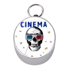 Cinema Skull Mini Silver Compasses