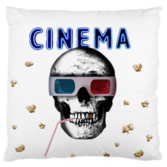 Cinema Skull Standard Flano Cushion Case (One Side)