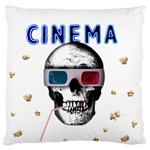 Cinema Skull Standard Flano Cushion Case (One Side) Front