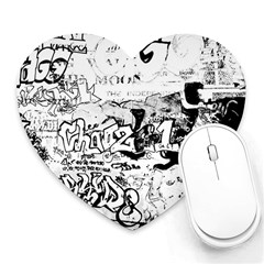 Graffiti Heart Mousepads by Valentinaart