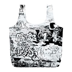 Graffiti Full Print Recycle Bags (l)  by Valentinaart