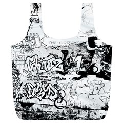 Graffiti Full Print Recycle Bags (l)  by Valentinaart