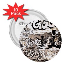 Graffiti 2 25  Buttons (10 Pack)  by Valentinaart