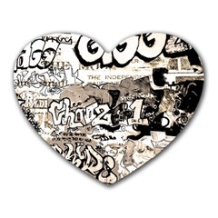 Graffiti Heart Mousepads by Valentinaart