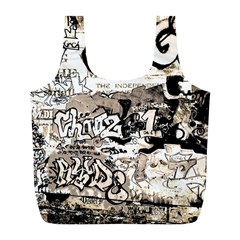 Graffiti Full Print Recycle Bags (l)  by Valentinaart