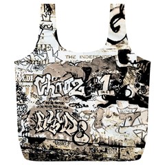 Graffiti Full Print Recycle Bags (l)  by Valentinaart