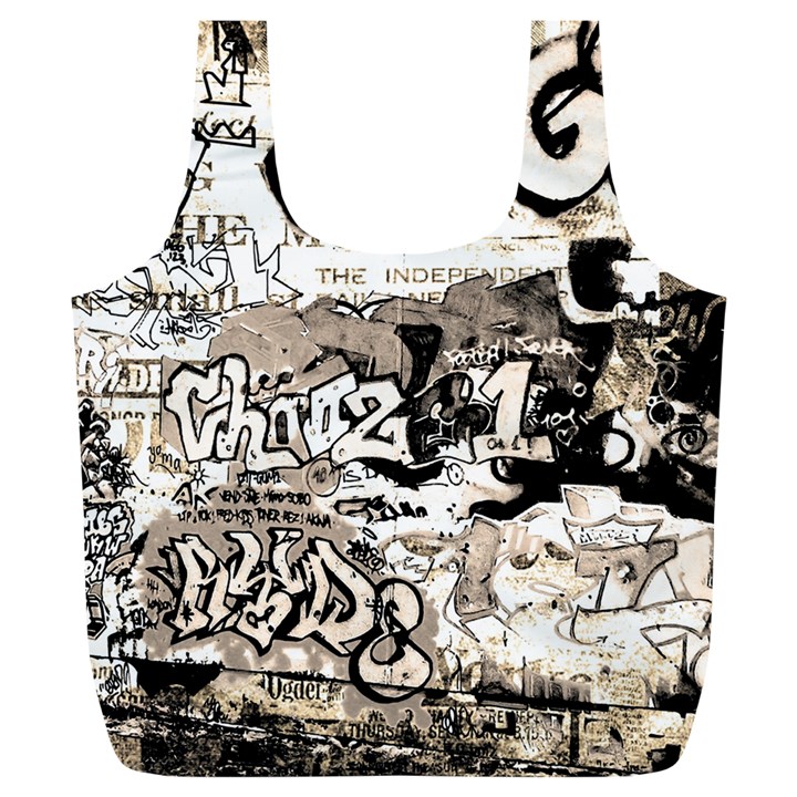 Graffiti Full Print Recycle Bags (L) 