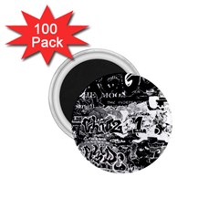 Graffiti 1 75  Magnets (100 Pack)  by Valentinaart