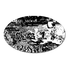 Graffiti Oval Magnet by Valentinaart