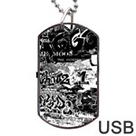 Graffiti Dog Tag USB Flash (Two Sides) Back