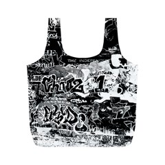 Graffiti Full Print Recycle Bags (m)  by Valentinaart