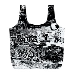 Graffiti Full Print Recycle Bags (l)  by Valentinaart