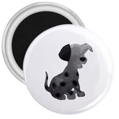 Dalmatian Inspired Silhouette 3  Magnets by InspiredShadows