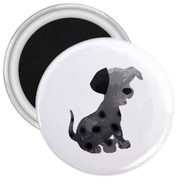 Dalmation 3  Button Magnet