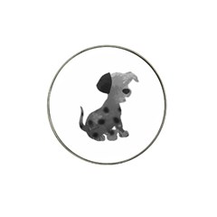 Dalmatian Inspired Silhouette Hat Clip Ball Marker