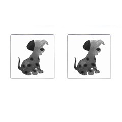 Dalmatian Inspired Silhouette Cufflinks (square)