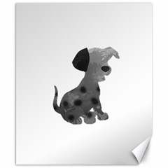 Dalmatian Inspired Silhouette Canvas 8  X 10  by InspiredShadows