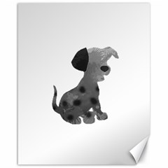 Dalmatian Inspired Silhouette Canvas 16  X 20   by InspiredShadows