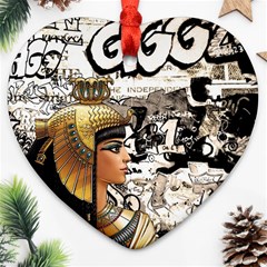 Cleopatra Ornament (heart) by Valentinaart