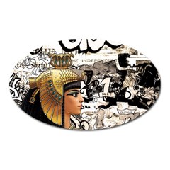 Cleopatra Oval Magnet by Valentinaart