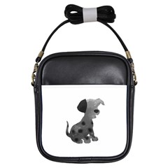 Dalmatian Inspired Silhouette Girls Sling Bags by InspiredShadows