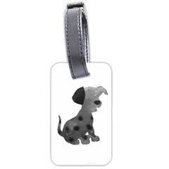 Dalmatian Inspired Silhouette Luggage Tags (one Side)  by InspiredShadows