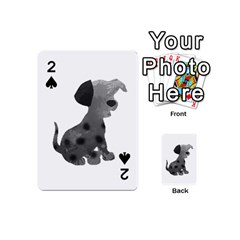 Dalmatian Inspired Silhouette Playing Cards 54 (mini)  by InspiredShadows