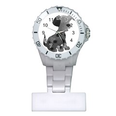 Dalmatian Inspired Silhouette Plastic Nurses Watch