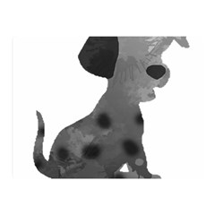 Dalmatian Inspired Silhouette Double Sided Flano Blanket (mini)  by InspiredShadows