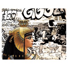 Cleopatra Double Sided Flano Blanket (medium)  by Valentinaart