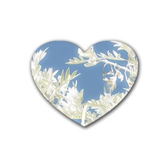 Nature Pattern Heart Coaster (4 Pack)  by dflcprintsclothing