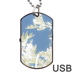 Nature Pattern Dog Tag Usb Flash (one Side) by dflcprintsclothing