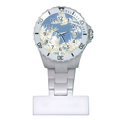 Nature Pattern Plastic Nurses Watch by dflcprintsclothing