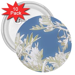 Nature Pattern 3  Buttons (10 Pack)  by dflcprintsclothing