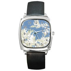 Nature Pattern Square Metal Watch by dflcprintsclothing