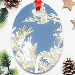 Nature Pattern Oval Ornament (two Sides)