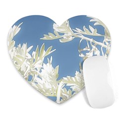 Nature Pattern Heart Mousepads