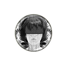 Beautiful Bnw Fractal Feathers For Major Motoko Hat Clip Ball Marker (4 Pack) by jayaprime