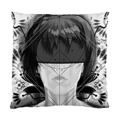 Beautiful Bnw Fractal Feathers For Major Motoko Standard Cushion Case (two Sides) by jayaprime