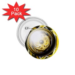 Incredible Eye Of A Yellow Construction Robot 1 75  Buttons (10 Pack) by jayaprime