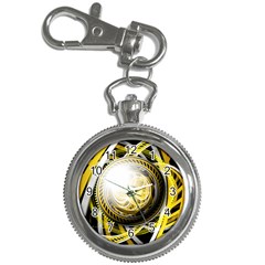 Incredible Eye Of A Yellow Construction Robot Key Chain Watches by jayaprime