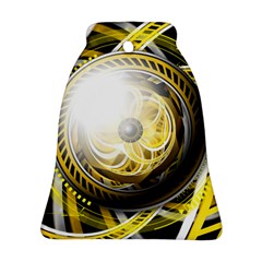 Incredible Eye Of A Yellow Construction Robot Bell Ornament (two Sides) by jayaprime