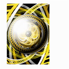 Incredible Eye Of A Yellow Construction Robot Large Garden Flag (two Sides) by jayaprime